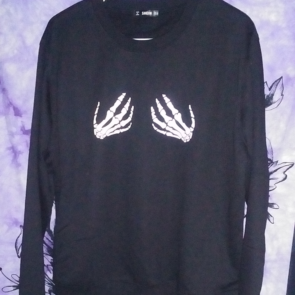 Skeleton hands sweatshirt